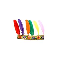 Indian headband feathers usato  Spedito ovunque in Italia 