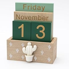 Wooden perpetual calendar for sale  Delivered anywhere in UK