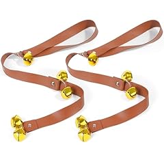 Leather dog bells for sale  Delivered anywhere in UK