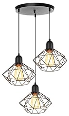 Lampadario sospensione vintage usato  Spedito ovunque in Italia 