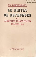 Diktat rethondes armistice d'occasion  Livré partout en France