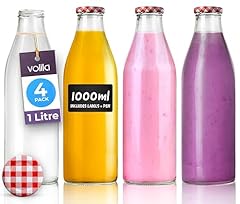 Glass milk bottles for sale  Delivered anywhere in UK