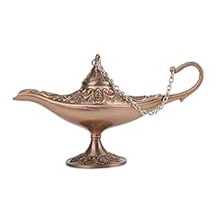 Lampada di Aladino, rilievo in metallo scolpito in 3D vintage leggenda rara colore Aladino magico genio luce che desidera lampada vaso perle pendente da collezione per decorazioni per la casa(Rame), usato usato  Spedito ovunque in Italia 