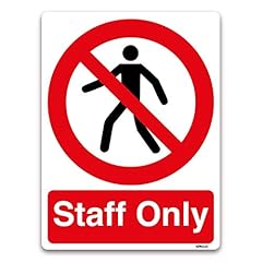 Autocollant staff only d'occasion  Livré partout en France