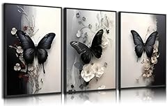 3pcs butterfly canvas for sale  Delivered anywhere in USA 