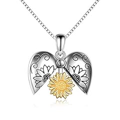 Yafeini sunflower locket for sale  Delivered anywhere in UK