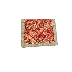 Red green bandhani for sale  Delivered anywhere in UK