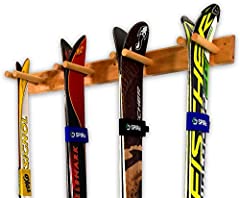 Used, StoreYourBoard Timber Ski Wall Rack, 4 Pairs of Skis for sale  Delivered anywhere in USA 