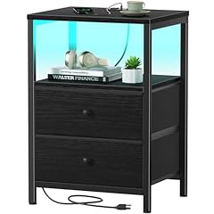 Boluo black nightstand for sale  Delivered anywhere in USA 