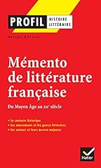 Mémento littérature françai d'occasion  Livré partout en France