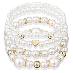 Pcs pearl bracelets for sale  Delivered anywhere in UK