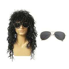 Black rocker wigs for sale  Delivered anywhere in UK
