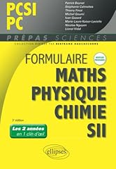 Formulaire pcsi maths d'occasion  Livré partout en France