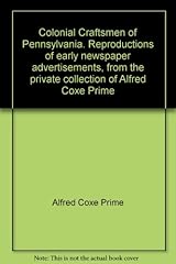 Colonial craftsmen pennsylvani for sale  Delivered anywhere in UK