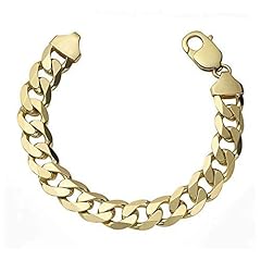 Gold curb bracelet for sale  Delivered anywhere in UK