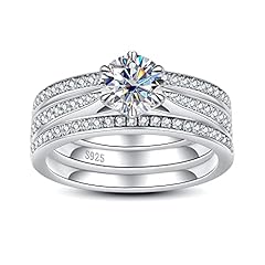 Moissanite wedding band for sale  Delivered anywhere in USA 