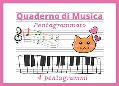 Quaderno musica pentagrammato usato  Spedito ovunque in Italia 