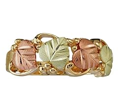 Tri-Color Grape Leaf Band, 10k Yellow Gold, 12k Green for sale  Delivered anywhere in USA 