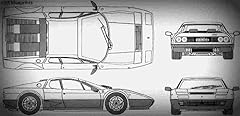 Ferrari 512bb blueprint for sale  Delivered anywhere in UK