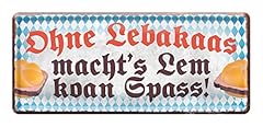 Leberkäs blechschild lustiges gebraucht kaufen  Wird an jeden Ort in Deutschland