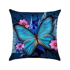 Blue butterfly printed for sale  Delivered anywhere in UK