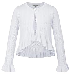 Girls white cardigan for sale  Delivered anywhere in USA 