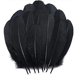 50pcs black feather for sale  Delivered anywhere in UK