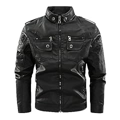 Haolei mens leather for sale  Delivered anywhere in UK