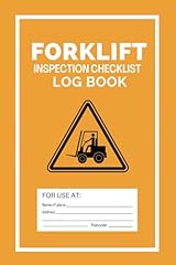 Forklift inspection checklist for sale  Delivered anywhere in Ireland
