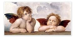 Due angeli poster usato  Spedito ovunque in Italia 