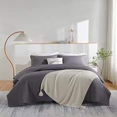 Juncai bedspread grey for sale  Delivered anywhere in UK
