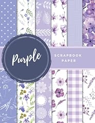 Purple scrapbook paper for sale  Delivered anywhere in USA 