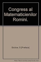 Congress matematicienilor romi for sale  Delivered anywhere in Ireland