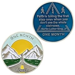 Month sobriety coin for sale  Delivered anywhere in UK