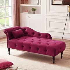 Velvet chaise lounge for sale  Delivered anywhere in USA 