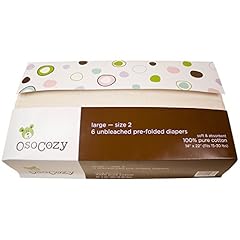 Osocozy unbleached prefold for sale  Delivered anywhere in USA 