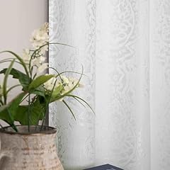 Mrs.naturall white curtains for sale  Delivered anywhere in UK