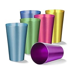 Aluminum tumblers retro for sale  Delivered anywhere in USA 