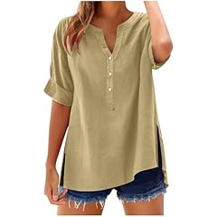 Womens tops cotton for sale  Delivered anywhere in UK