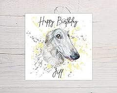 Personalised borzoi dog for sale  Delivered anywhere in UK