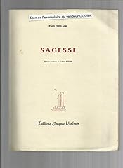 Paul verlaine. sagesse. d'occasion  Livré partout en France