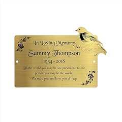 Personalised memorial plaque for sale  Delivered anywhere in UK