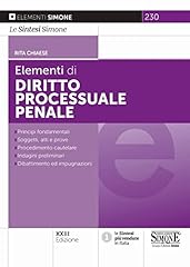 Elementi diritto processuale usato  Spedito ovunque in Italia 