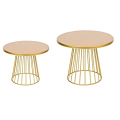 Maygone Gold Metal Cake Stand Set of 2 Round Cupcake, used for sale  Delivered anywhere in UK