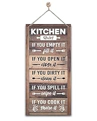 Hanging kitchen rules for sale  Delivered anywhere in USA 