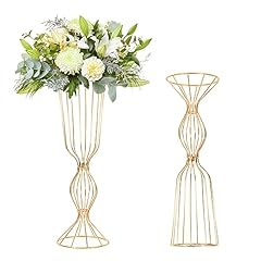 2pcs gold vases for sale  Delivered anywhere in USA 
