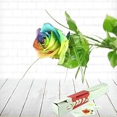 Einzelne regenbogenrose bunte gebraucht kaufen  Wird an jeden Ort in Deutschland