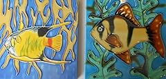 Fish hand painted for sale  Delivered anywhere in USA 