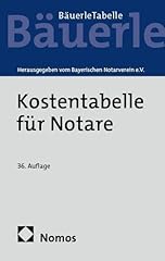 Kostentabelle notare bäuerle gebraucht kaufen  Wird an jeden Ort in Deutschland