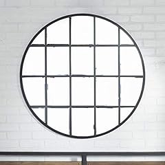 Walker Edison Modern Farmhouse Round Circle Grid Wall for sale  Delivered anywhere in USA 